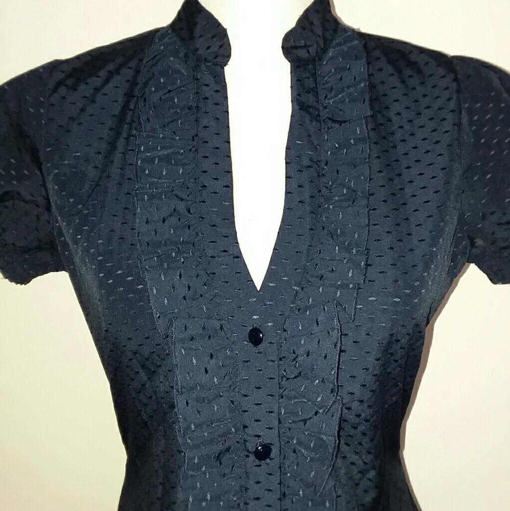 Girl Talk - Dark Blue Blouse - Size Small